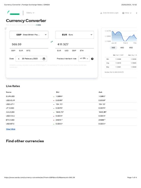 oanda exchange rates database.